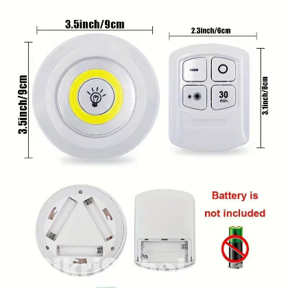 Smart Remote Control LED Light (Set of 3)
